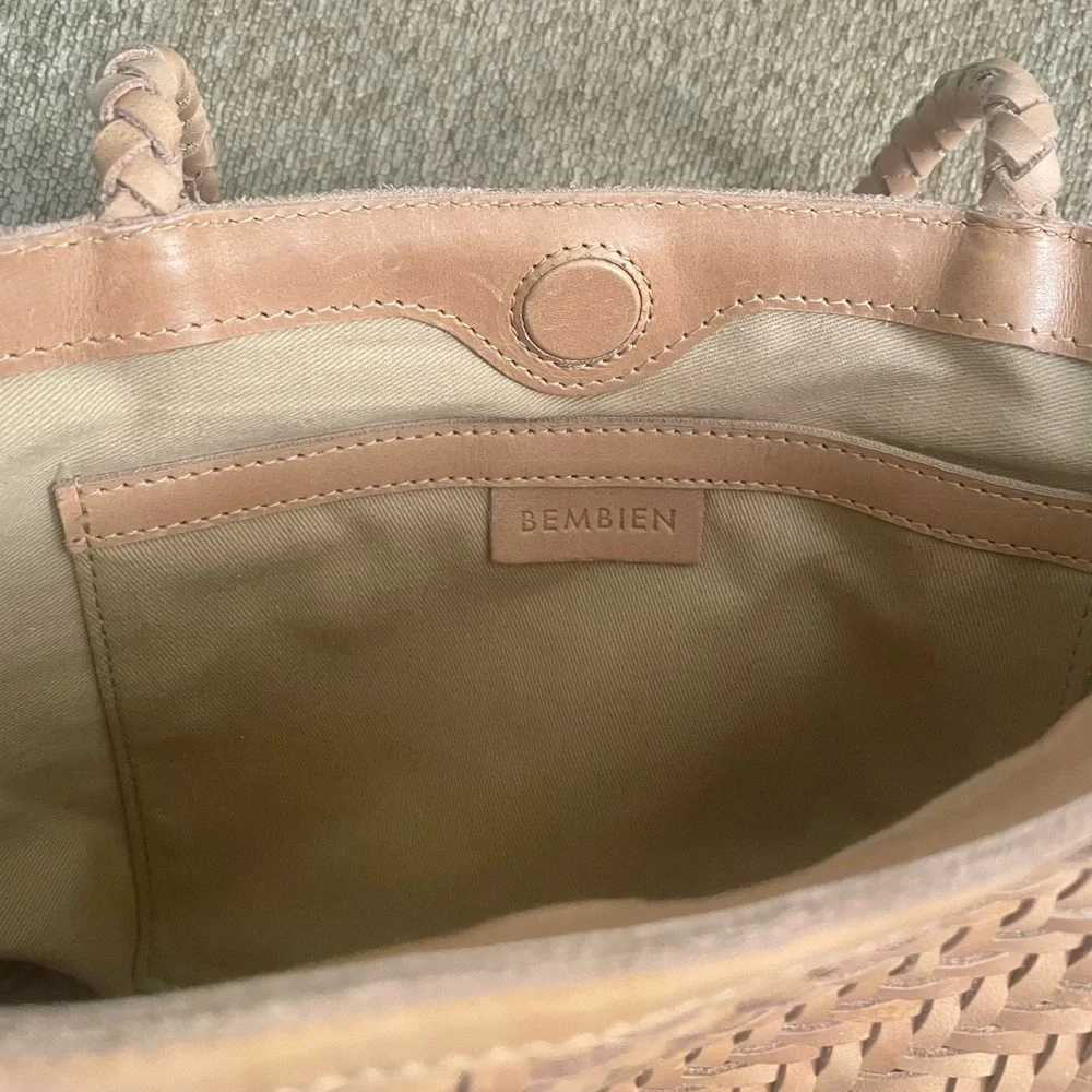 Bembien Woven Leather Ella Tote - Picture 5 of 14